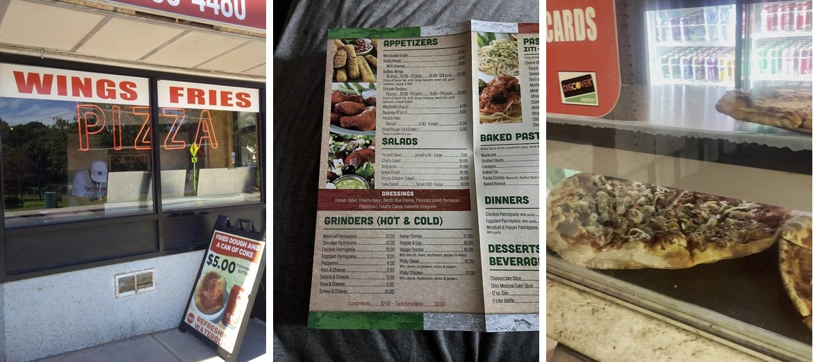 Park Pizza Menu